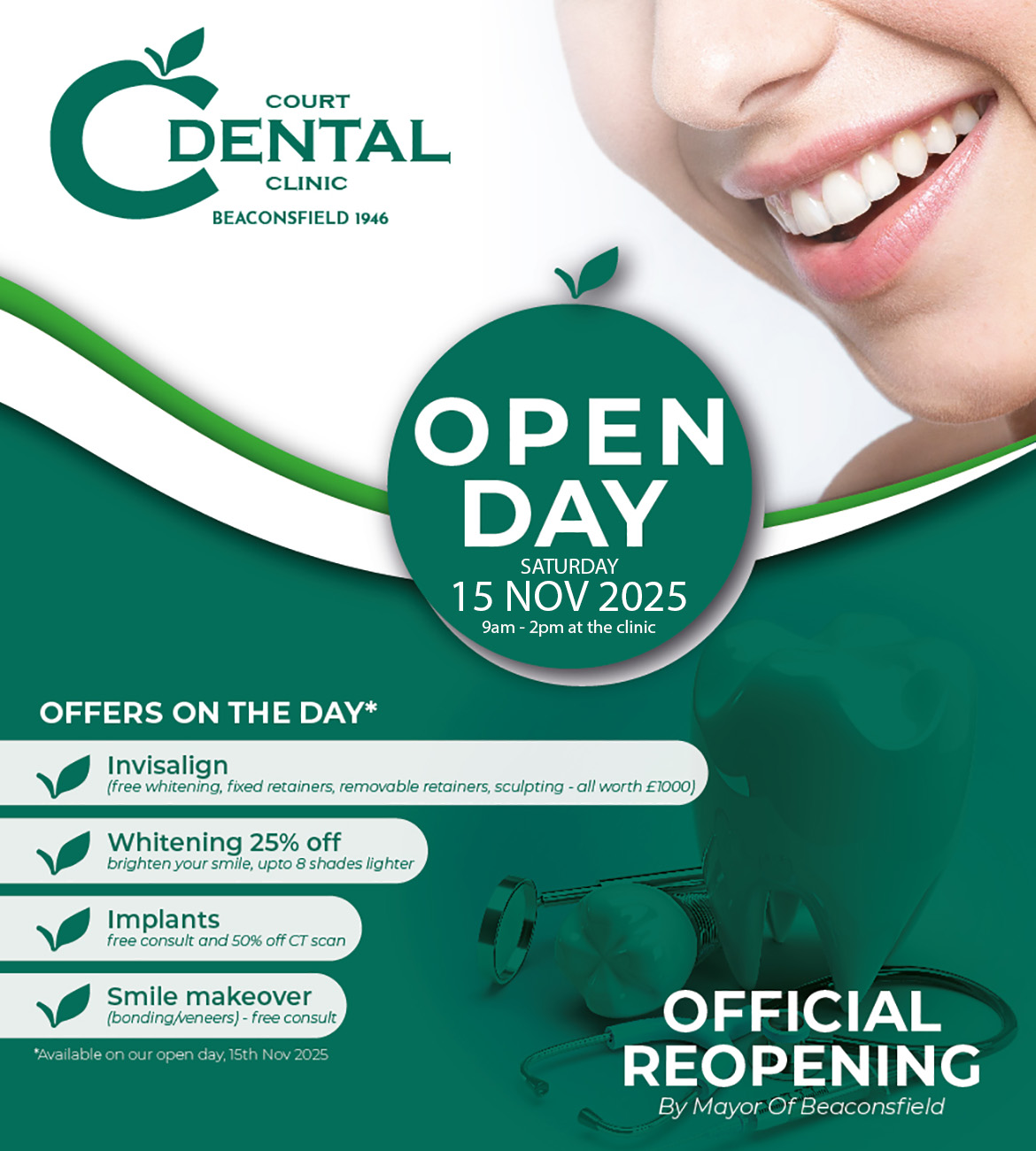 Court Dental Clinic - Open Day November 2025